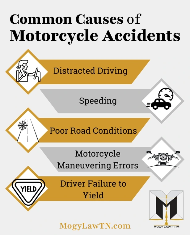 Common causes of motorcycle accidents in Memphis TN