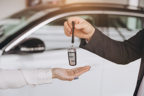 Receiving Keys For Rental Car