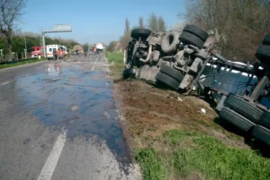 A truck's cargo spilled causing an accident in Memphis